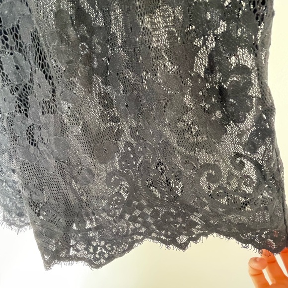 Free People Intimates Black Lace Romper Size Large - Picture 3 of 4